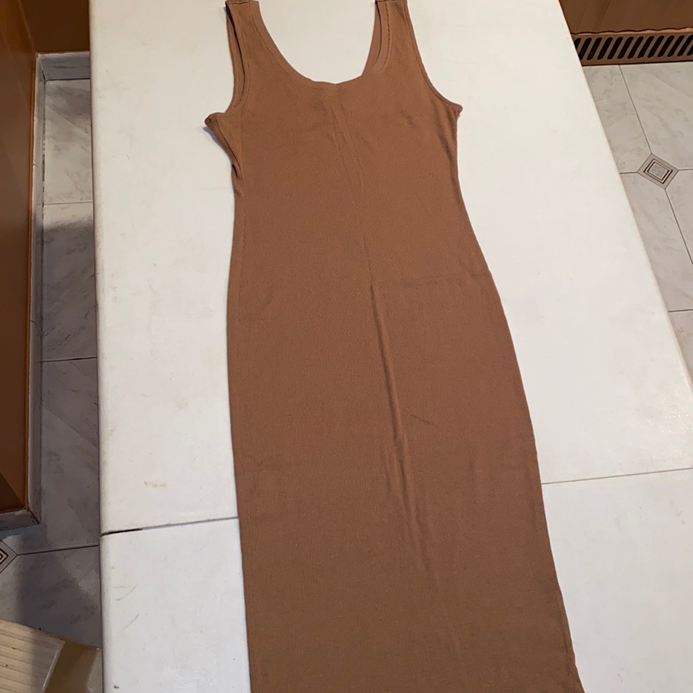 Brown mini dress